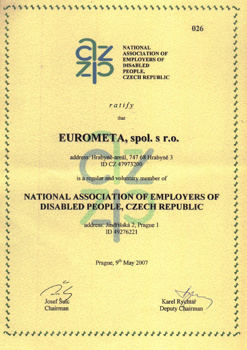 Certifikát